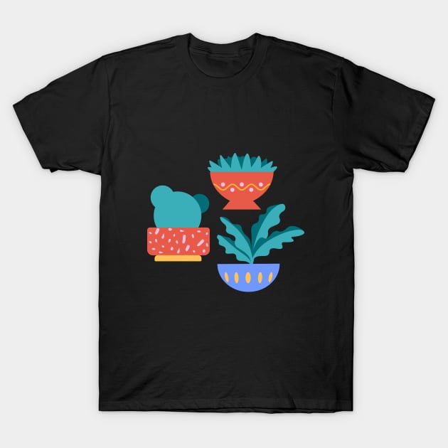 Plant Set3 T-Shirt by kjm.illustrations